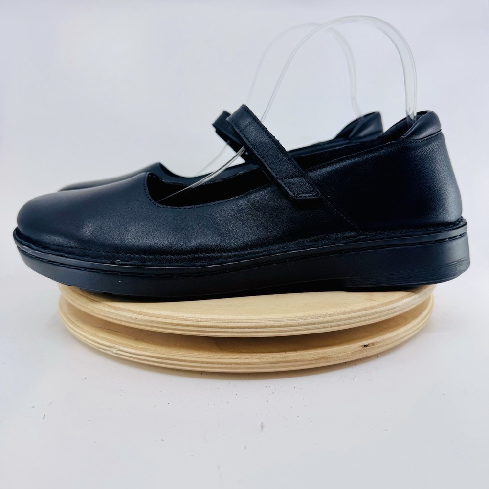Naot Martinos Mary Jane Flats Womens 11 42 Black Leather Comfort Walking Shoes - Picture 2 of 9
